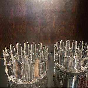 Elegant Clear Glass Candy Holders